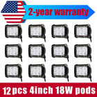 Kl019r18ws12pc Dfsways Cree Led Work Light Bar Spot Offroad 699980803826