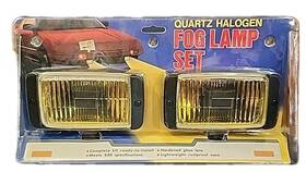 F1226 Kmart Quartz Halogen Vintage Fog Lamp Set Complete Kit Glass Lens With Wiring 1987