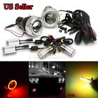 Knockoffparts0124606 Kno For Toyota Usa Projector Fog Lights Red Led Angel