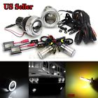 Knockoffparts0124685 Kno For Mazda Usa Projector Fog Lights White Led Angel