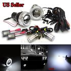 Knockoffparts0124708 Kno For Gmc Usa Projector Fog Lights White Led Angel