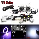 Knockoffparts0125268 Kno For Subaru Projector Fog Lights Purple Ccfl Angel Eyes