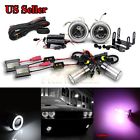 Knockoffparts0125505 Kno For Dodge Usa Projector Fog Lights White Ccfl Angel