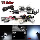 Knockoffparts0125541 Kno For Kdm Cars Projector Fog Lights White Ccfl Angel