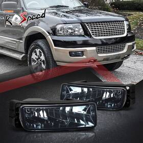 Ko42428s Ko Speed Smoked Lens Front Bumper Driving Fog Light Foglamps For 03-06 Ford Expeditio