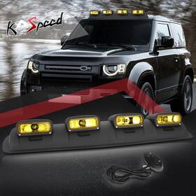 Ko71382s Ko Speed Open-box Universal Black Frame Off Road Driving Roof Mount Fog Light With Switch