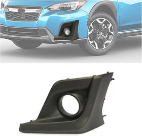 Kojem 763341134895 Left Fog Light Bezel Compatible With Driver Side Hole