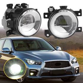 Wq-q50-f007 Kspeed Pair Fit For 2014-2021 Infiniti Q50 Qx60 Qx80 Q70 Q70l Led Fog Lights Lamps