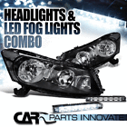33100ta0a01-33150ta0a01 L15-lhacd084jmrs Carpartsinnovate Fit Accord Replacement Sedan Black Headlights Bumper 684758640987