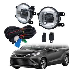 Bck87428k Labwork Led Fog Driving Lights With Switch Wire Harness For Toyota Sienna 2021-2023 Lh Rh