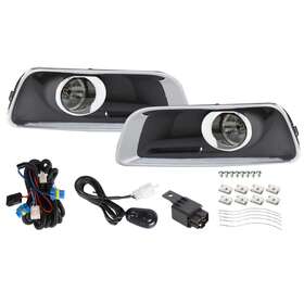 Law101940 Labwork Front Bumper Fog Lights Kit For 2013-2015 Chevy Malibu Clear Lh And Rh