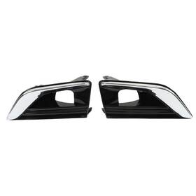 Law158028 Labwork Rh Lh Bumper Fog Lights Cover For Infiniti Q50 18-20 Electroplated Trim