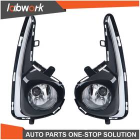 Tl37912q Labwork Fog Lights Fit For 2018-2020 Toyota Yaris Hatchback Chrome Bezel Harness