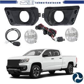 La2736855cm Labworkauto Left Right Side Clear Fog Light Lamp With Black Bezel For Chevy Colorado 2021 2022