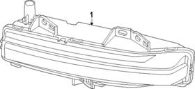 Lr167238 Land-rover Genuine Fog Lamp Assembly