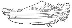Lr180665 Land-rover Genuine Fog Lamp Assembly