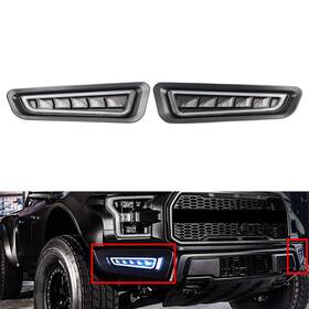 Lbox 550722227778 6 Led Daytime Running Light Turn Signal Fog Lamp For Ford F150 Raptor 2017-2020