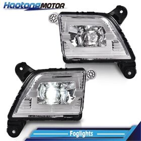 Ht02flb4511a Led Drl Fog Lights Lamp Fit For 2019-2021 Chevrolet Silverado 1500 Pickup 4-door