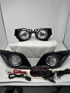 Mslafl-0073 Ledin For 2014 2015 2016 Mazda 3 Clear Lens Fog Driving Light Kit Bezels/ Harness