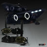 Lf2lhp-acd082g-tm Dotcomracing For Honda Accord Glossy Black Halo Led Headlights Smoke