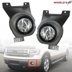 We1525875ee Lh And Rh Clear Fog Lights Lamps With Wiring Switch For Ford F-150 F150 2011-2014