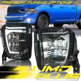 Dr67 Limo Plus Fits For 2013 2014 2015 2016 2017 2018 Dodge Ram 1500 Fog Light Led Drl Lamps