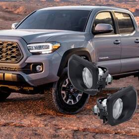 Hd952 Linen-king Fog Lights Lamps Kit For 2016-2021 Toyota Tacoma Sr Sr5 Pair Clear Lens