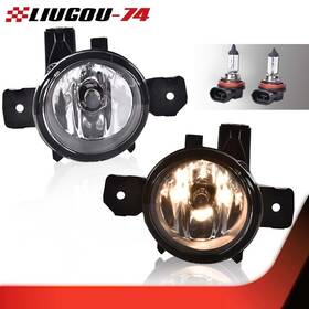 Big48789 Liugou74 1pair Fit For 11-14 Bmw E84 X1 Clear Lens Bumper Fog Light Lamp Replacement Bulb