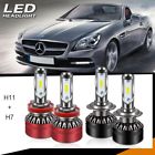 Lvd6blh11 Redh7 Turbo Sii Car Power Led Headlight Kit High Low Beam