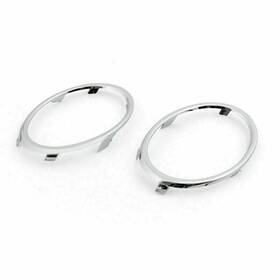 C115-072-chrome Madhornets Front Fog Light Lamp Detector Frame Ring Cover Abs Trim Fits Audi A4 2009-12 P1