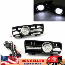 M522-a033-red Madhornets Fog Light 5 Led Front Bumper Grille Drl Lamp For 99-04 Vw Golf Mk4 Gti Tdi Usa