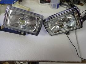 Marchal 2 850 Cj7 Vintage S.e.v. Fog Lights Jeep Wagoneer Nice Chrome