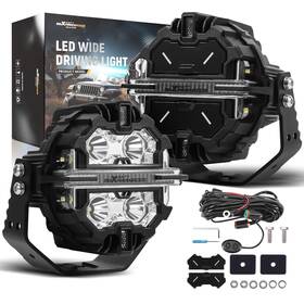 L4fr7x Maxpeedingrods Led Driving Light 270 Beam Pattern For Heavy Duty Vehicle Marine Boat Equipment