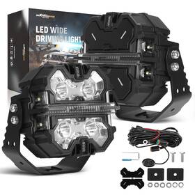 Yl9c0p Maxpeedingrods Square Led Pod Lights 178w Spot Beam Side Shooter Driving Work Light White Drl
