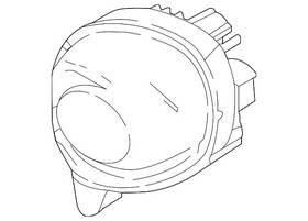 B63b-51-680b Mazda Genuine Fog Lamp Assembly