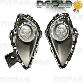Tk22-50c11 Mazda 13-15 Cx-9 Cx9 Front Lower Fog Light Lamp Set With Trim L R Oem