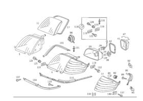 003-826-35-90 Mercedes-benz Genuine Lens