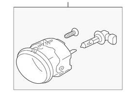Mitsubishi 8321a136 Genuine Fog Lamp Assembly