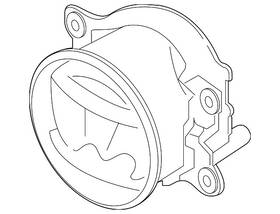 8321a748 Mitsubishi Genuine Fog Lamp Assembly