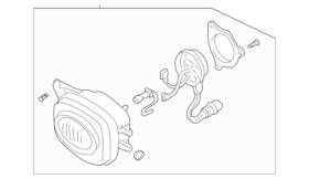 Mr496324 Mitsubishi Genuine Fog Lamp Assembly Mr496324 Mitsubishi Genuine Fog Lamp Assembly