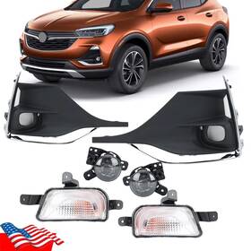 1kpgm1205k15 Miziauto 6pcs/set Fog Light Signal Lamp Cover Chrome Trim For Buick Encore Gx 2020-2023