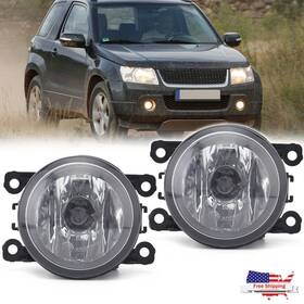 37270-62j00-000 Miziauto 3550063j00 Front Fog Light Lamps With Bulbs For Suzuki Grand Vitara 2006-2012 Sx4 2008-2012