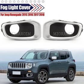 Ch1038173 Miziauto Left And Right Side Fog Light Cover Bezel For Jeep Renegade 2015 2016 2017 2018