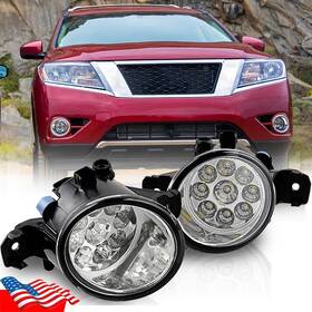 Law122232 Miziauto Pair Bumper Led Driving Fog Light Lamp For Nissan Pathfinder 2013 2014 2015 2016