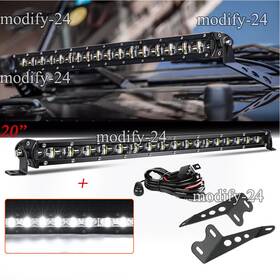 Mod Mounts 20 Hood Mounting Brackets Inch Led Light Bar Wire Fit 2007-17 Jeep Wrangler Jk