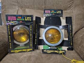 V1-pm15 Mopar 03103/v1-pm15 Set Of 2 1970 Vintage Pathfinder Chrome Nos Fog Lights