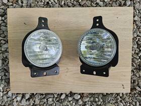 68298651aa Mopar Oem 2018 - 2022 Jeep Wrangler Jl/ Rubicon Fog Lights Set With Bulbs And Brackets