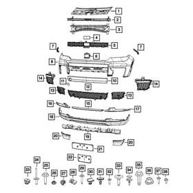 68408087ab Mopar Fog Light Trim