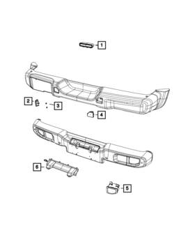 68633937aa Mopar Genuine Rear Fog Lamp Left
