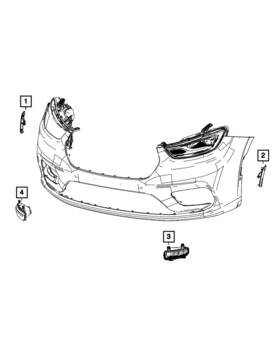 68669566aa Mopar Genuine Fog Lamp Right